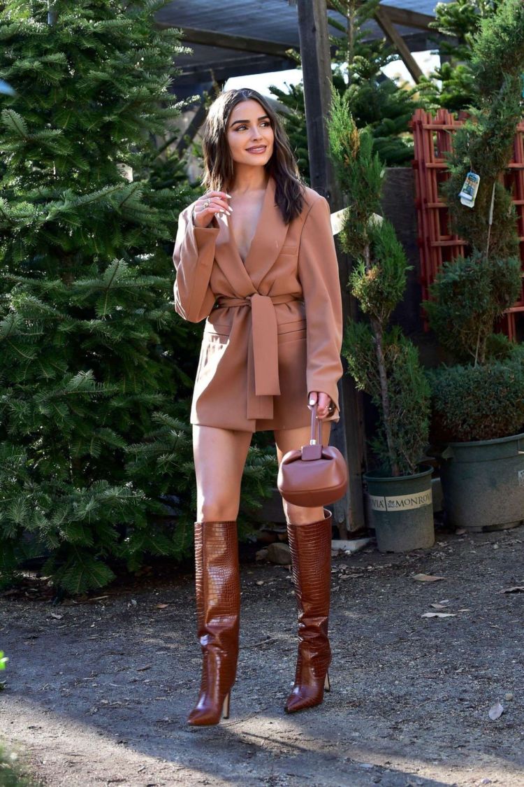 Pretty Olivia Culpo Candids In Boots Out In Los Angeles