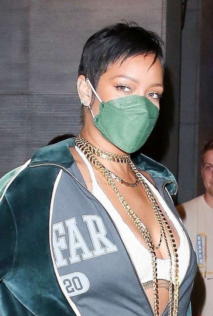 Rihanna Candids In A White Skirt At Nobu In West Hollywood