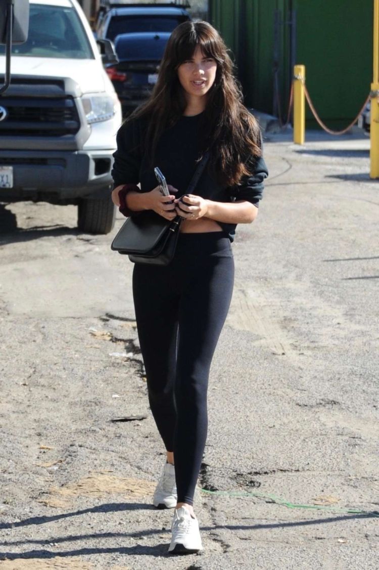 Sara Sampaio Candids In Black Leggings Out In West Hollywood