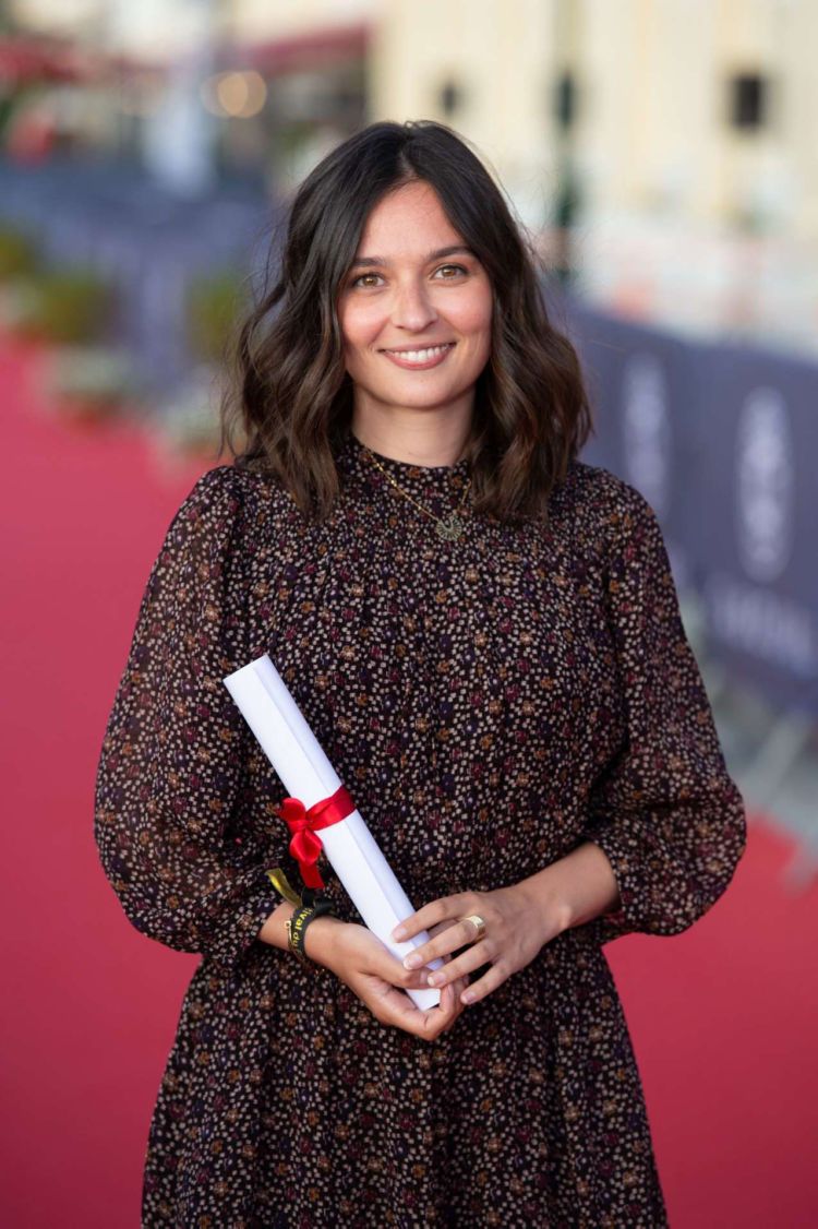 Pretty Tiphaine Flaunts Her Beautiful Smile At Cabourg Film Festival