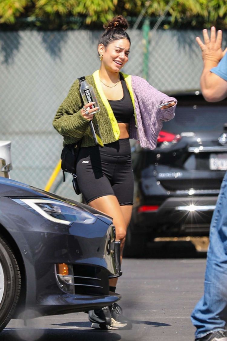 Fitness Freak Vanessa Hudgens Candids In Tights At The Gym