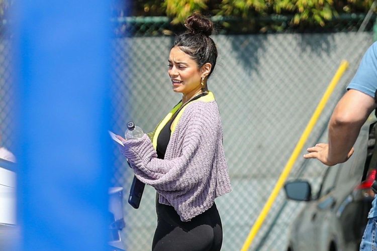 Fitness Freak Vanessa Hudgens Candids In Tights At The Gym