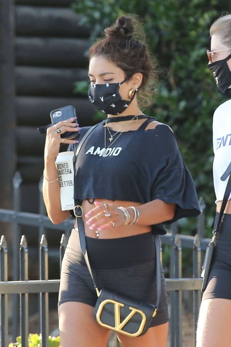 Vanessa Hudgens Candids In Shorts Out In West Hollywood