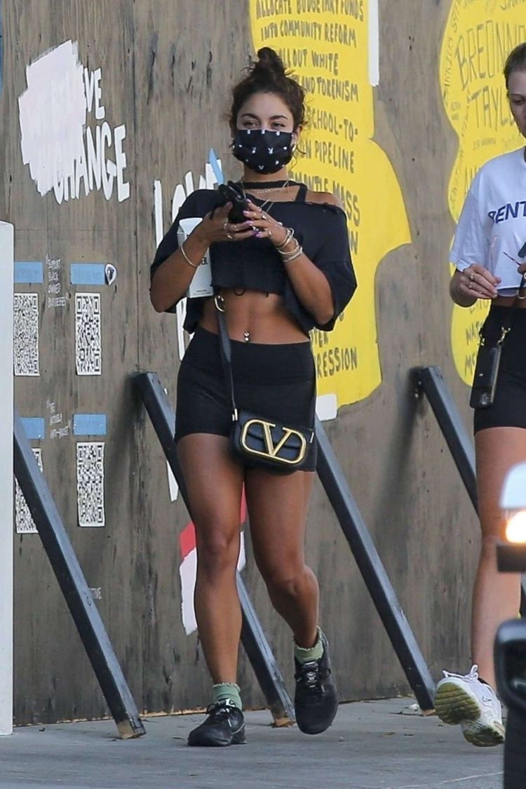 Vanessa Hudgens Candids In Shorts Out In West Hollywood