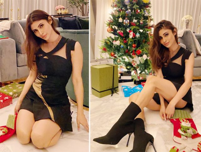 Mouni Roy Celebrated Christmas With Style And Glamour