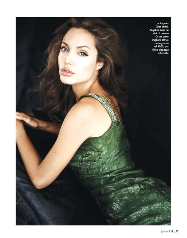 Angelina Jolie Glams Up LEIStyle Italy Magazine