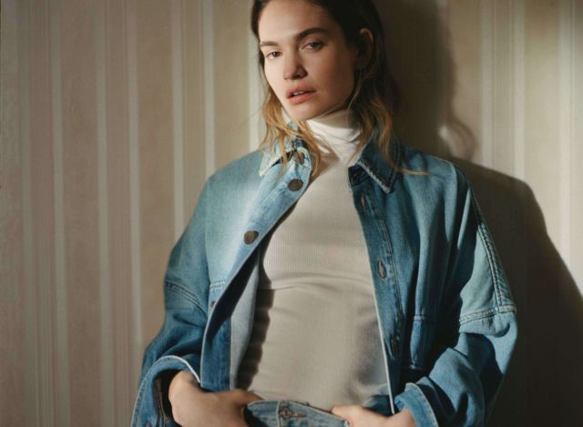 Lily James Shoots For Net-A-Porter 2022