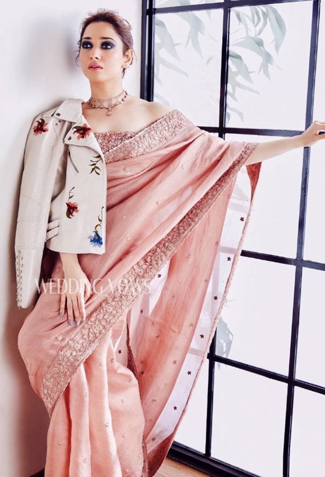 western saree for wedding