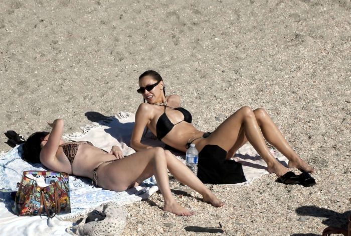 Alexis Ren Vacationing In A Bikini At The Beach In St Barts