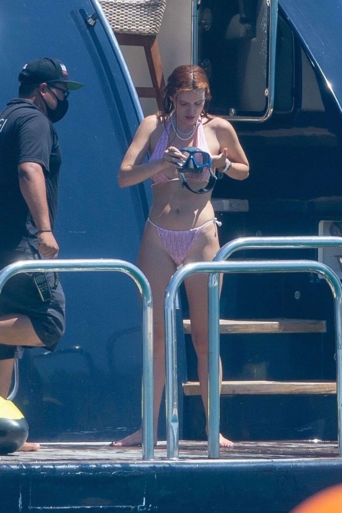 Bella Thorne And Benjamin Mascolo Vacationing On A Yacht In Cabo