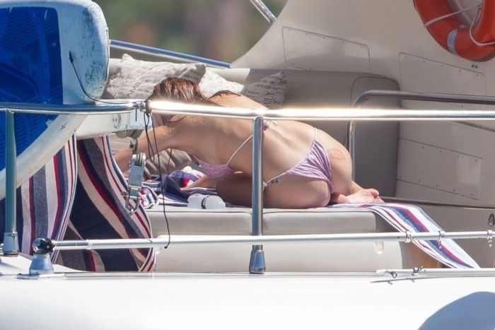 Bella Thorne And Benjamin Mascolo Vacationing On A Yacht In Cabo