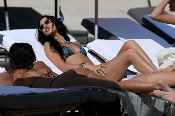 Bella Hadid Vacationing In A Bikini On The Beach In Miami