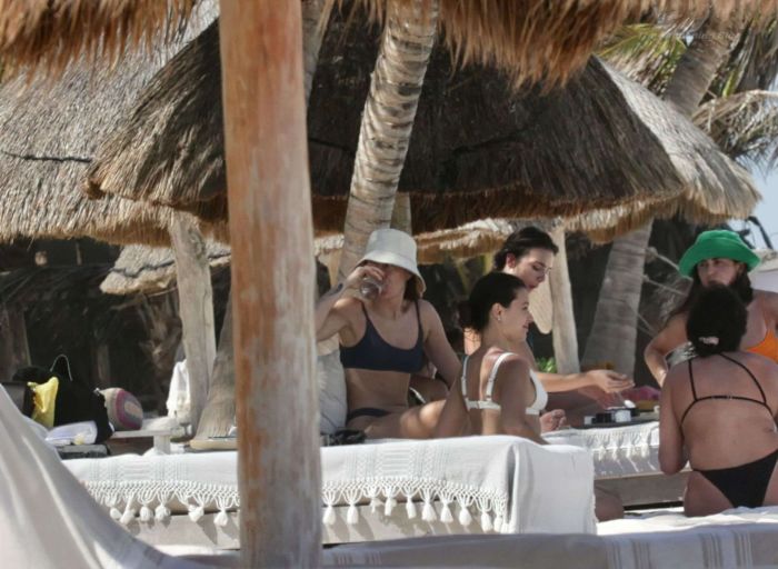 Brandi Cyrus In A Black Bikini As She Hits The Beach In Mexico