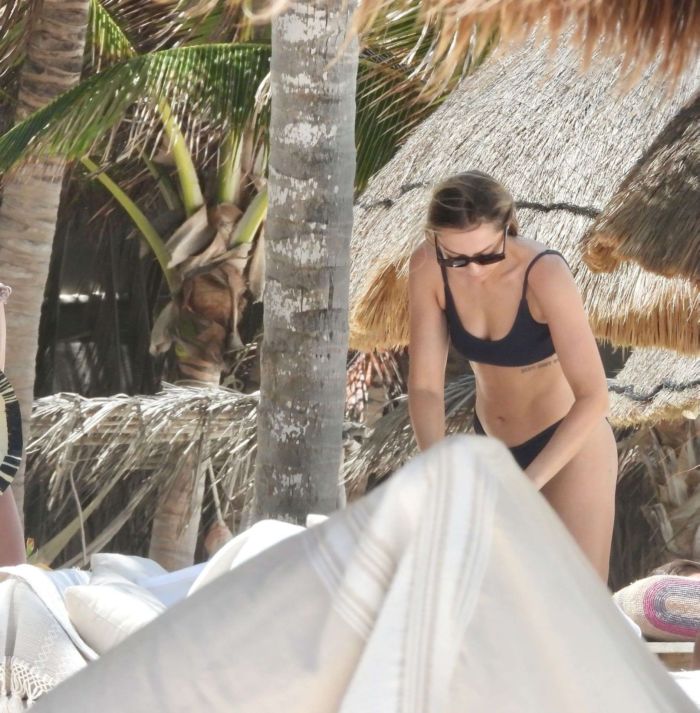 Brandi Cyrus In A Black Bikini As She Hits The Beach In Mexico