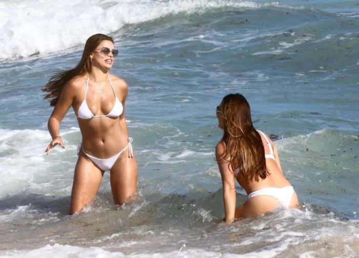 Brooks Nader Vacationing In A White Bikini At A Beach In Miami