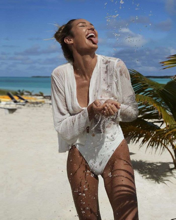 Candice Swanepoel For Her Latest Beach Photoshoot By David Roemer