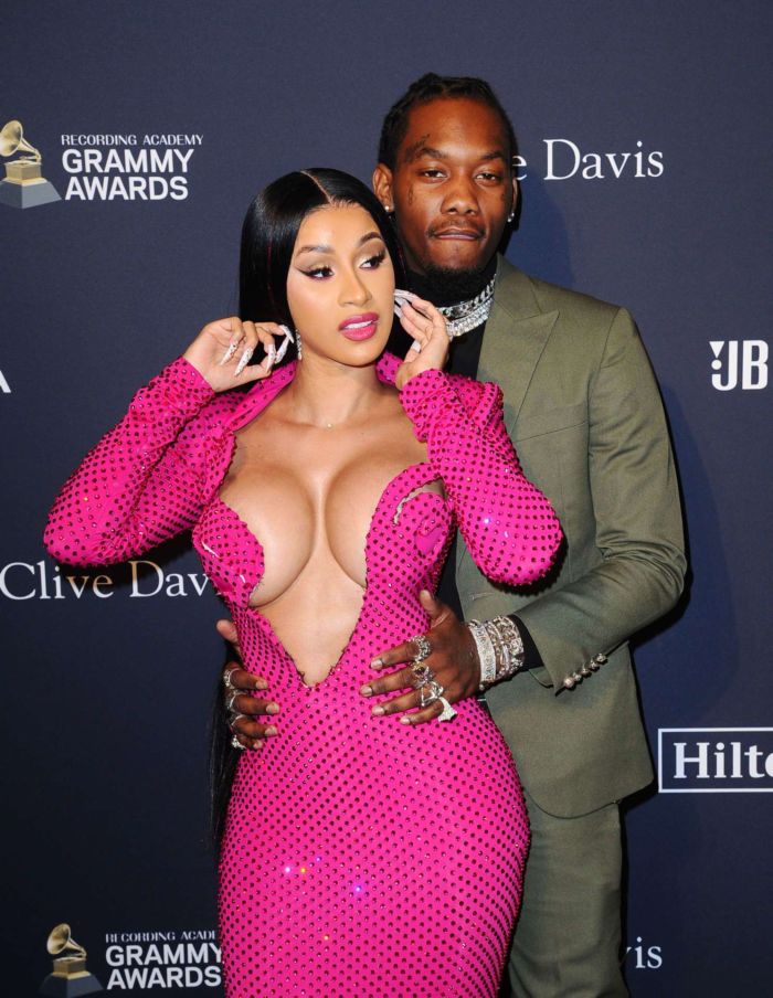 Cardi B At The Recording Academy And Clive Davis Pre-Grammy Gala