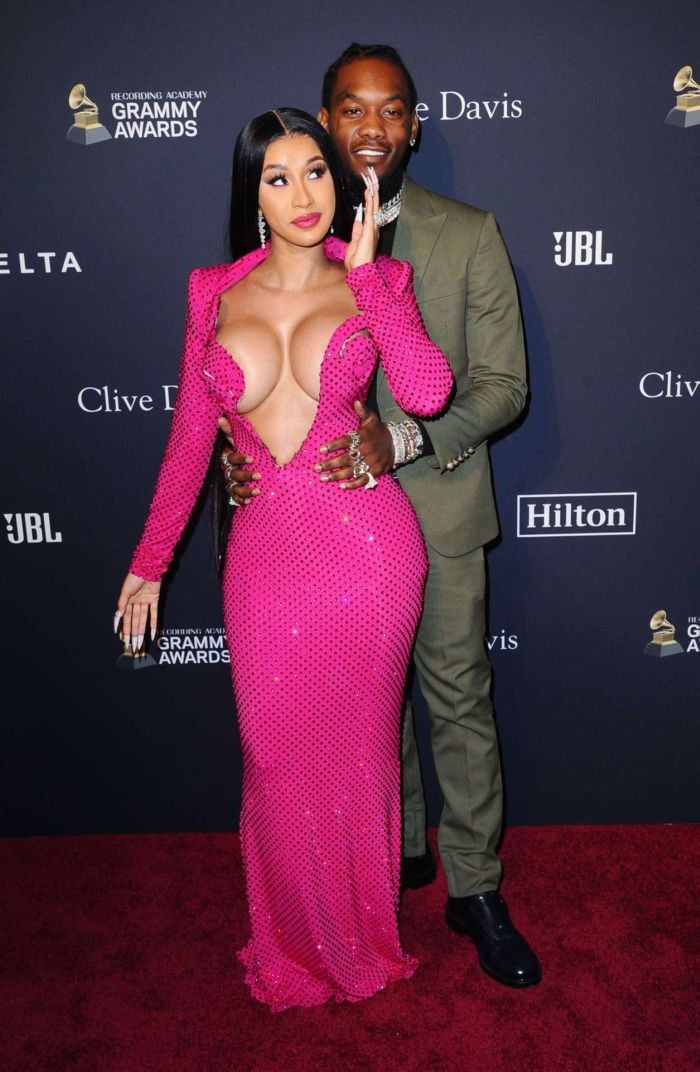 Cardi B At The Recording Academy And Clive Davis Pre-Grammy Gala