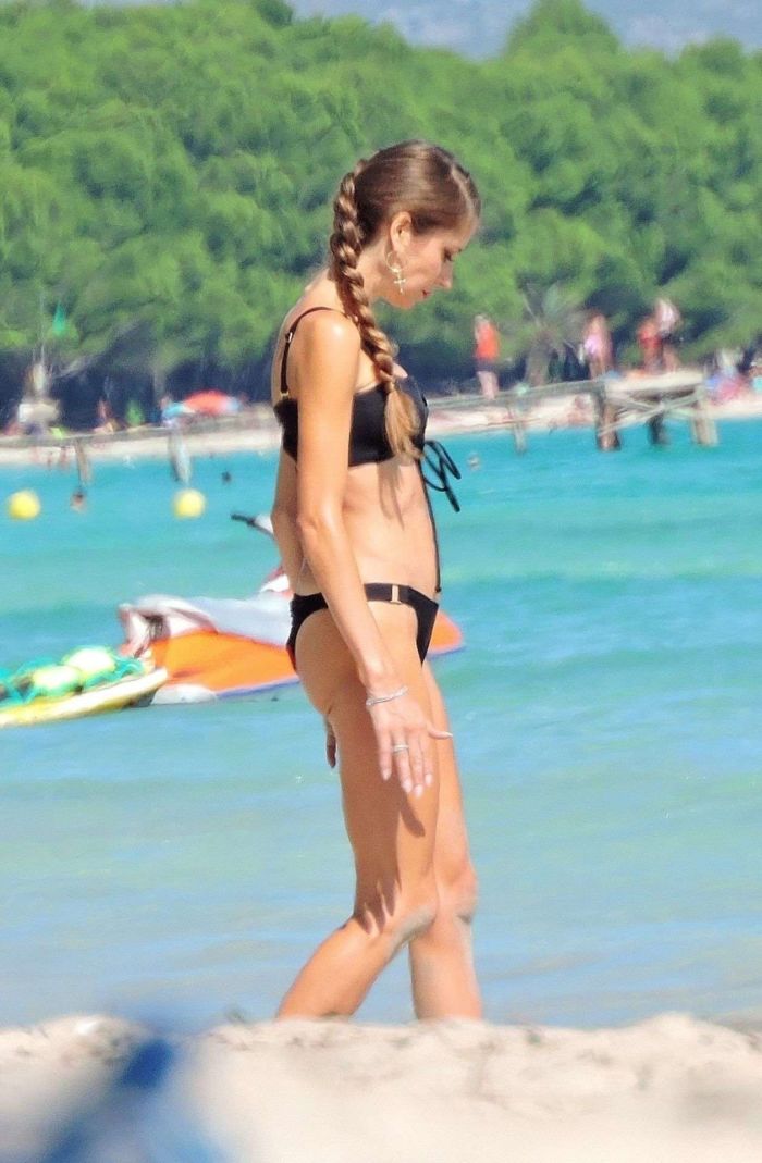 Cathy Hummels On A Bikini Vacation At The Beach In Palma De Mallorca