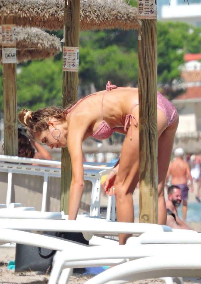 Cathy Hummels On A Bikini Vacation At The Beach In Palma De Mallorca