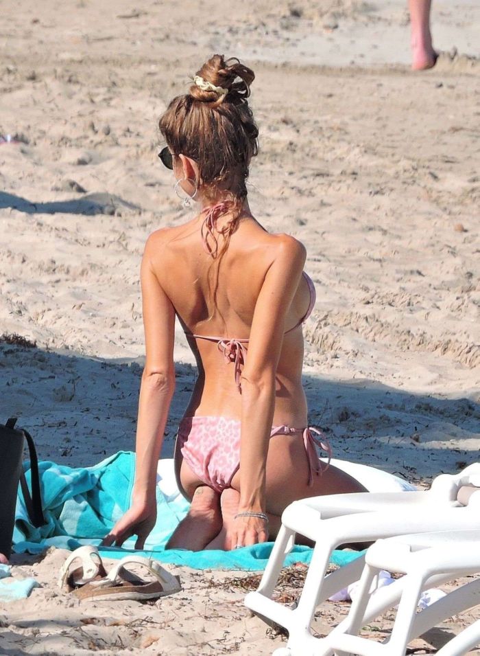Cathy Hummels On A Bikini Vacation At The Beach In Palma De Mallorca