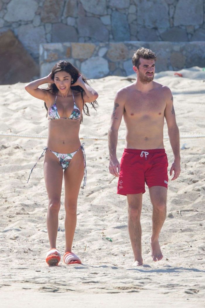 Chantel Jeffries Vacationing In A Colorful Bikini At The Beach In Cabo San Lucas