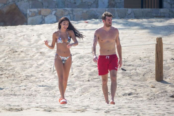 Chantel Jeffries Vacationing In A Colorful Bikini At The Beach In Cabo San Lucas
