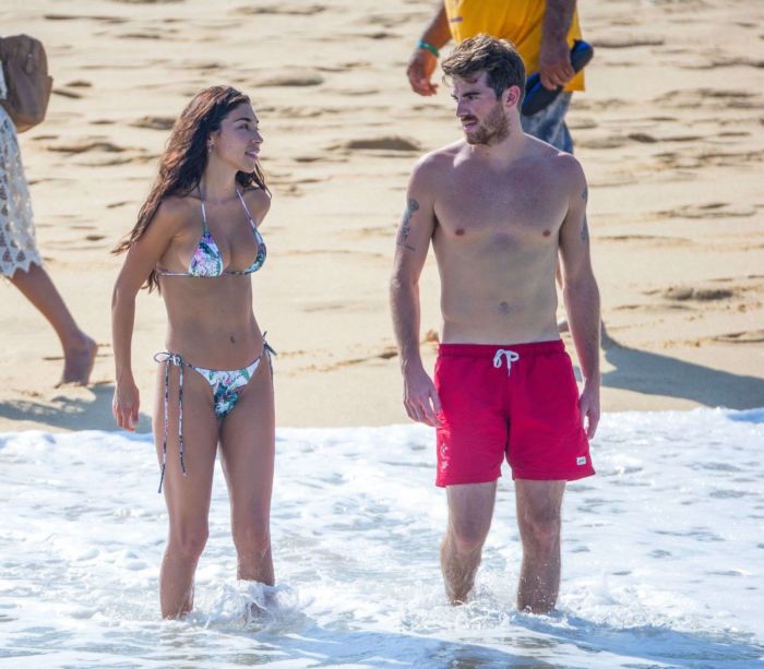Chantel Jeffries Vacationing In A Colorful Bikini At The Beach In Cabo San Lucas