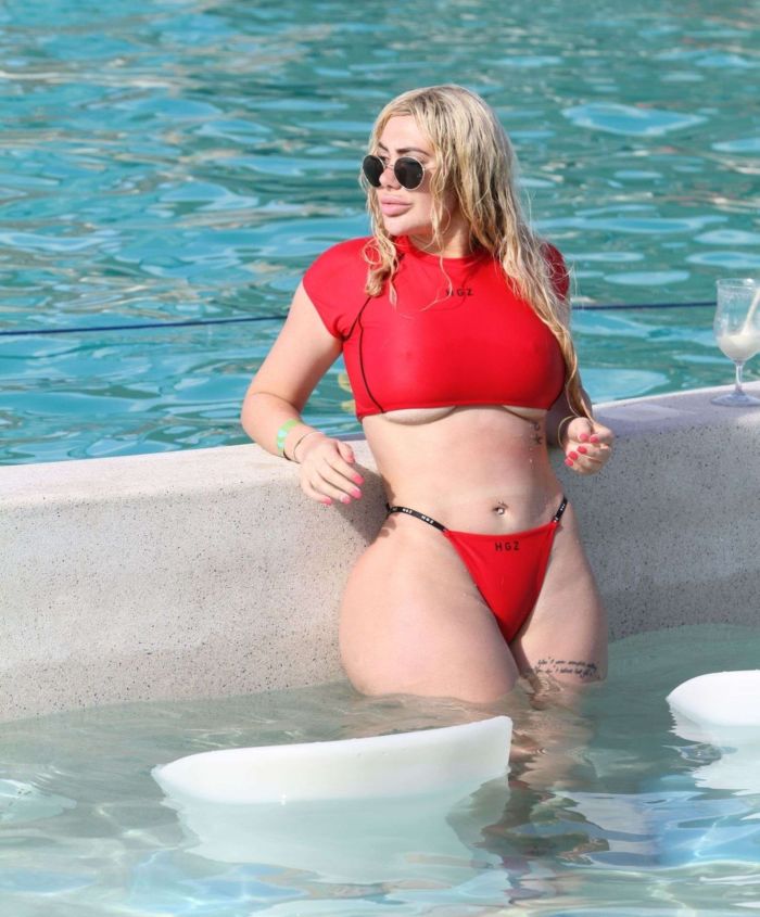 Chloe Ferry Enjoying Her Vacation On The Beach In Thailand