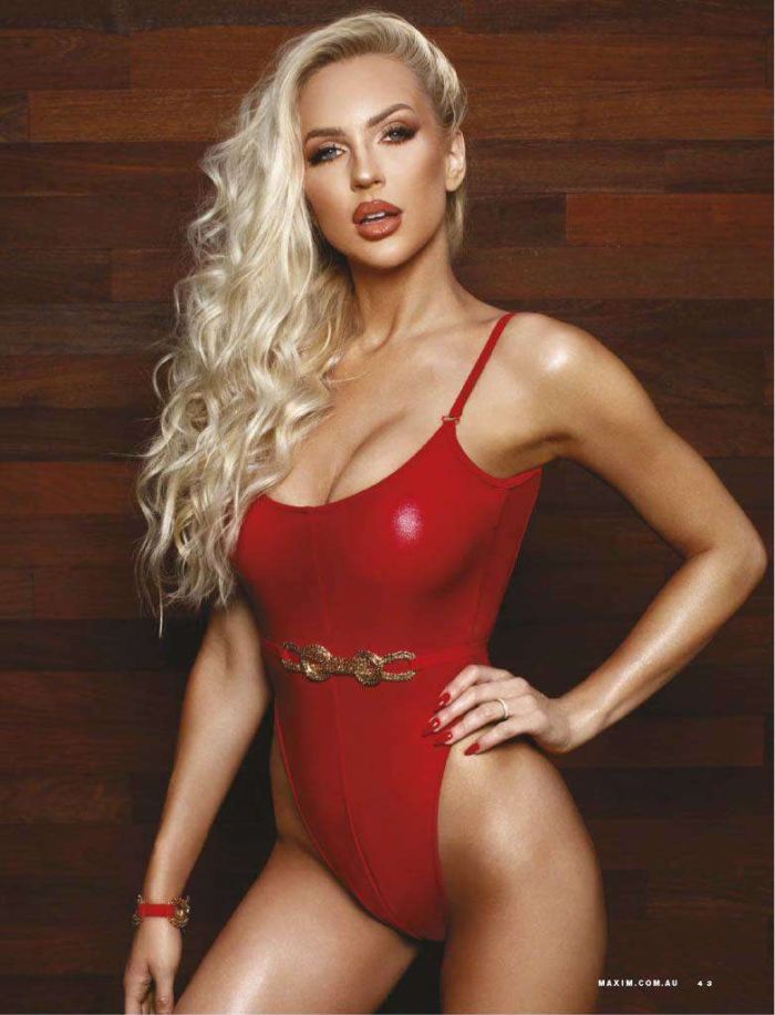 Christine Quinn's Sensational Lingerie Shoot For Maxim Australia Magazine