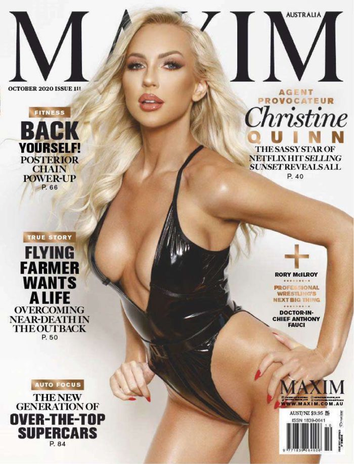 Christine Quinn's Sensational Lingerie Shoot For Maxim Australia Magazine