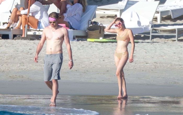 Emma Roberts Vacationing In A Bikini At The Beach