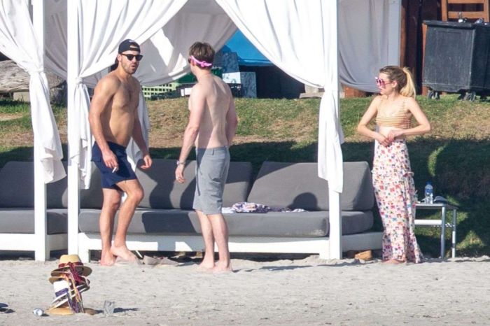 Emma Roberts Vacationing In A Bikini At The Beach