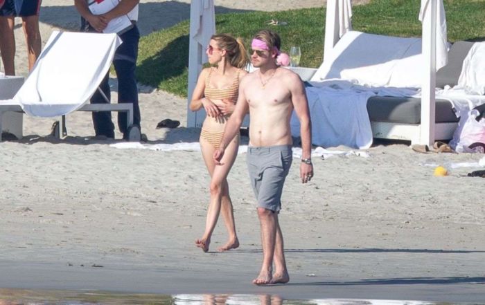 Emma Roberts Vacationing In A Bikini At The Beach