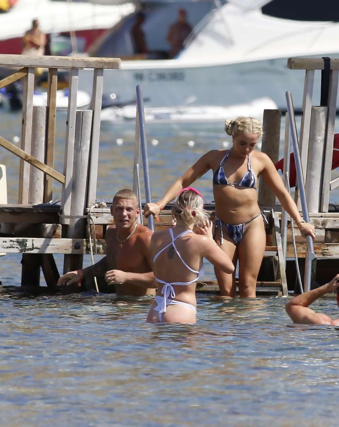 Gabby Allen Candids In Bikini On The Beach In Ibiza
