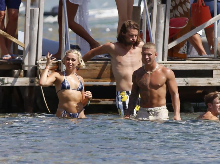Gabby Allen Candids In Bikini On The Beach In Ibiza