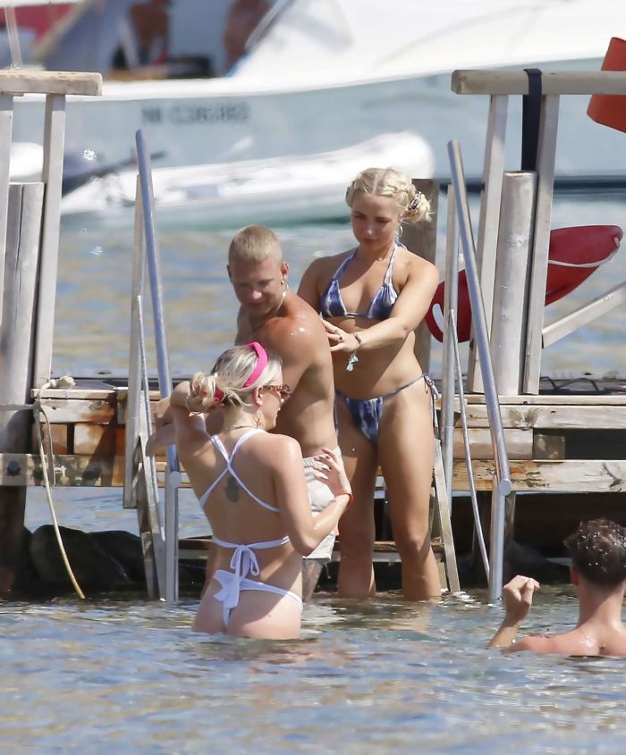 Gabby Allen Candids In Bikini On The Beach In Ibiza
