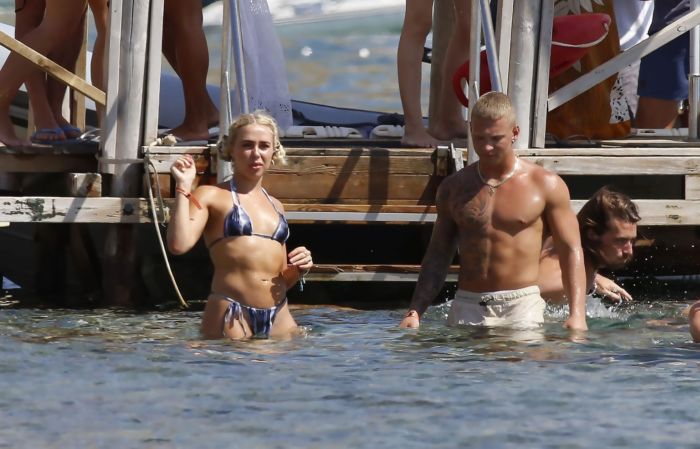 Gabby Allen Candids In Bikini On The Beach In Ibiza