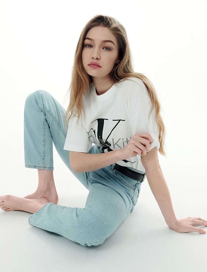 Gigi Hadid Shoots For Calvin Klein Campaign