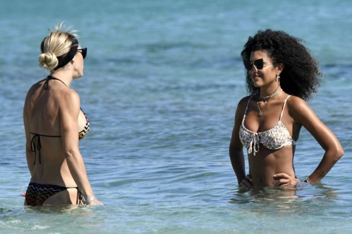 Jessica Aidi On A Bikini Vacation At The Beach In Mykonos