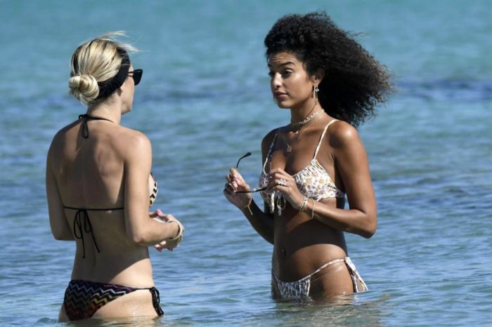 Jessica Aidi On A Bikini Vacation At The Beach In Mykonos