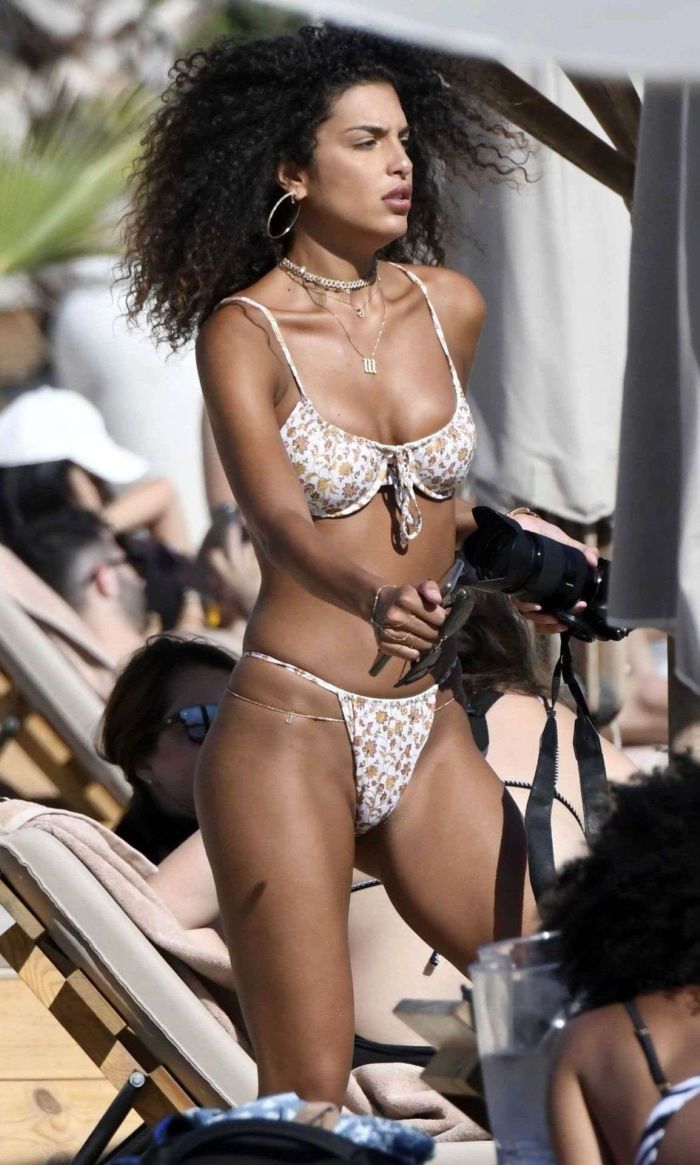 Jessica Aidi On A Bikini Vacation At The Beach In Mykonos