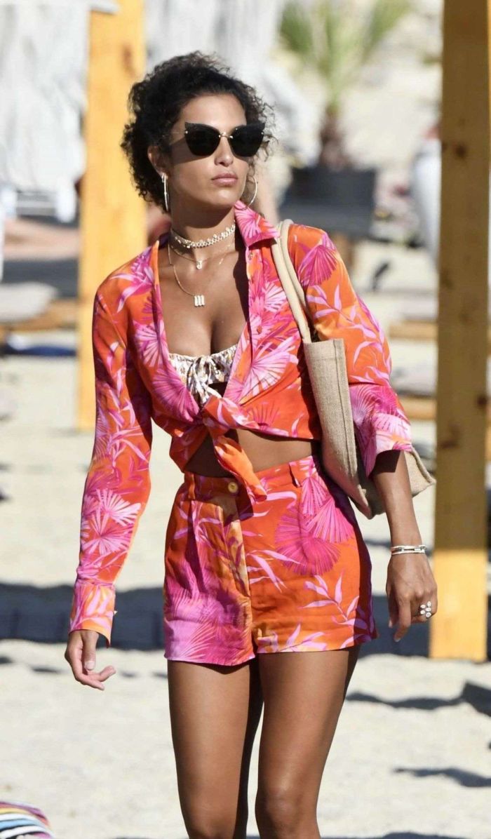Jessica Aidi On A Bikini Vacation At The Beach In Mykonos