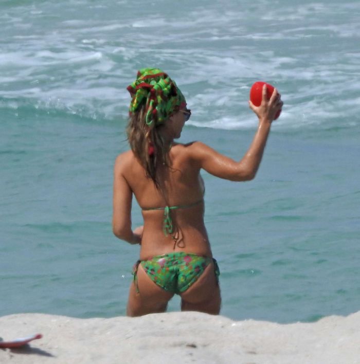 Jessica Alba In Various Bikinis At The Beach In Miami