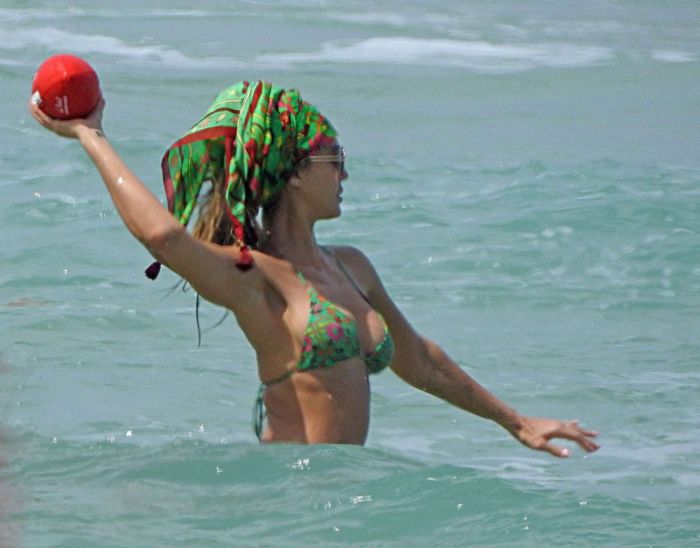 Jessica Alba In Various Bikinis At The Beach In Miami