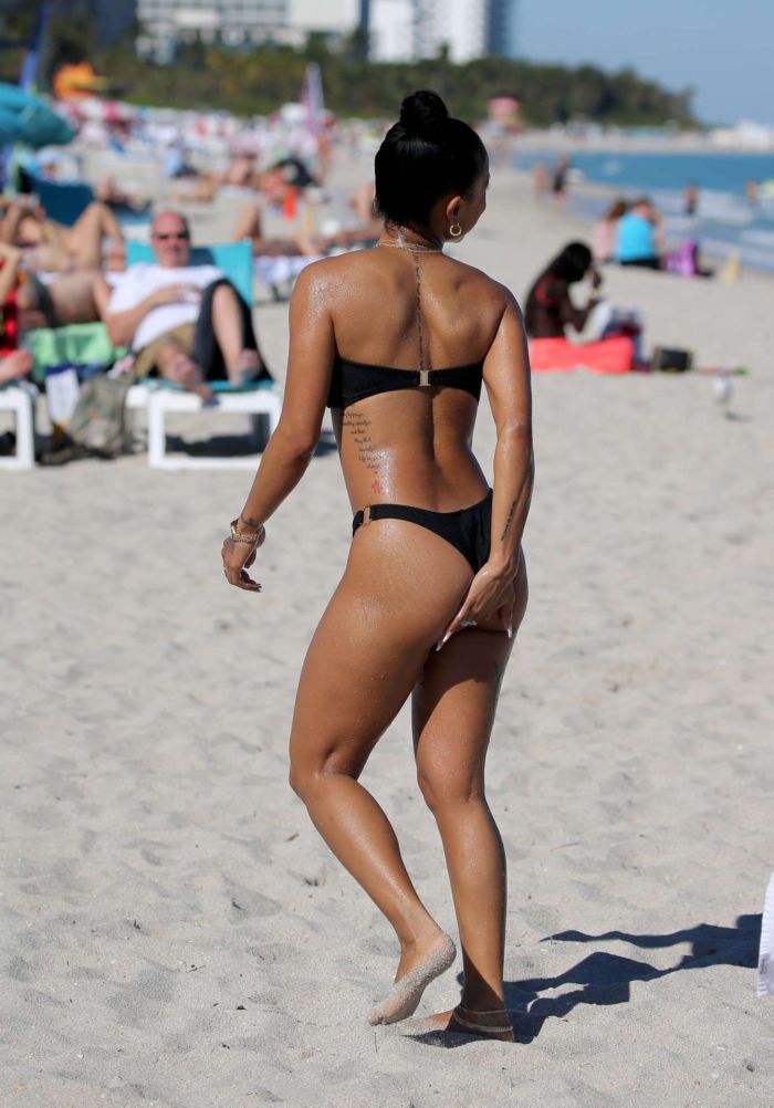 Karrueche Tran And Chantel Jeffries Vacationing In Bikini On The Beach In Miami