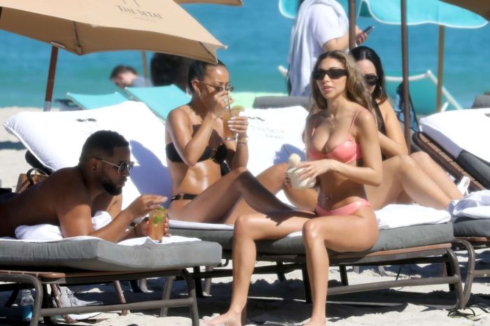 Karrueche Tran And Chantel Jeffries Vacationing In Bikini On The Beach In Miami