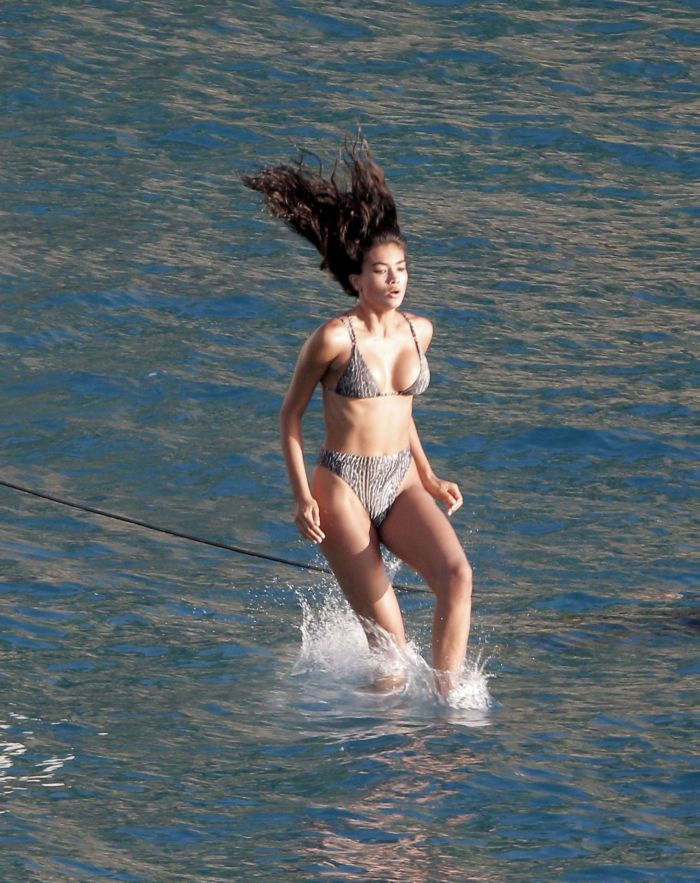 Kelly Gale In Bikini On A Yacht For Victoria's Secret Photoshoot