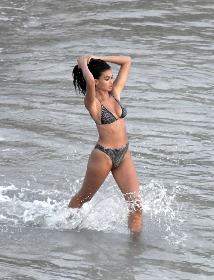 Kelly Gale In Bikini On A Yacht For Victoria's Secret Photoshoot