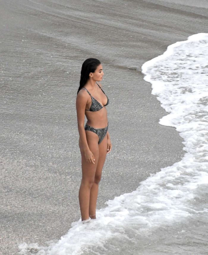 Kelly Gale In Bikini On A Yacht For Victoria's Secret Photoshoot